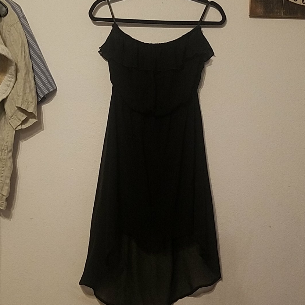 Black high-low summer dress